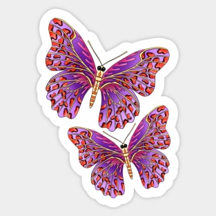 cute butterfly, butterfly clipart, butterfly silhouette Sticker